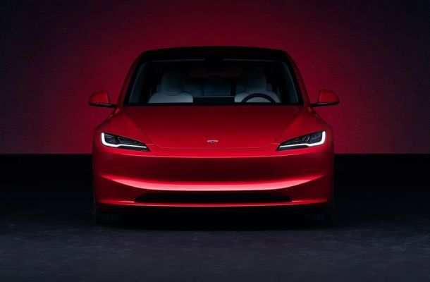 2023 Tesla Model 3 Front Elevation