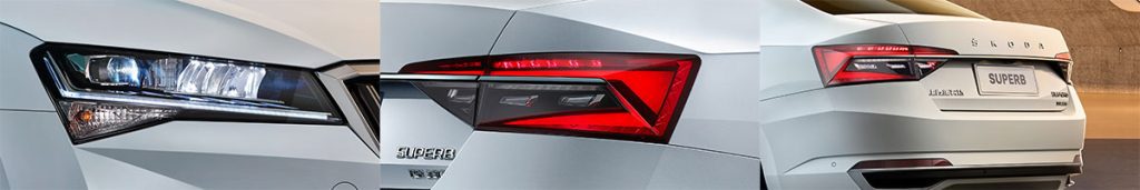 Skoda Superb 2025 TSI280 DSG Premium Edition Taillight Detail