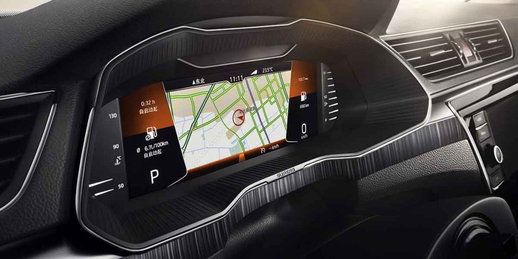 Skoda Superb 2025 TSI280 DSG Premium Edition digital instrument panel
