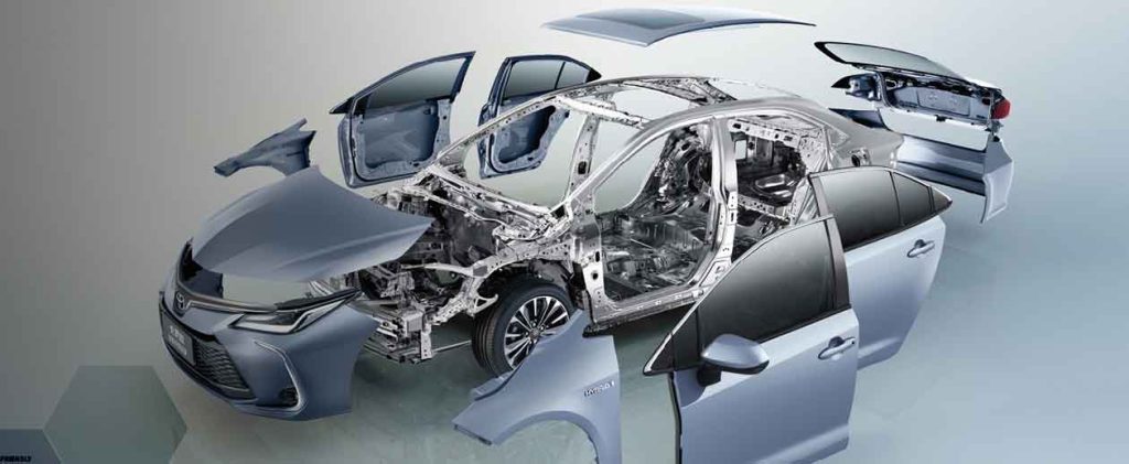 Toyota Corolla 2024 1.2T Elite body structure