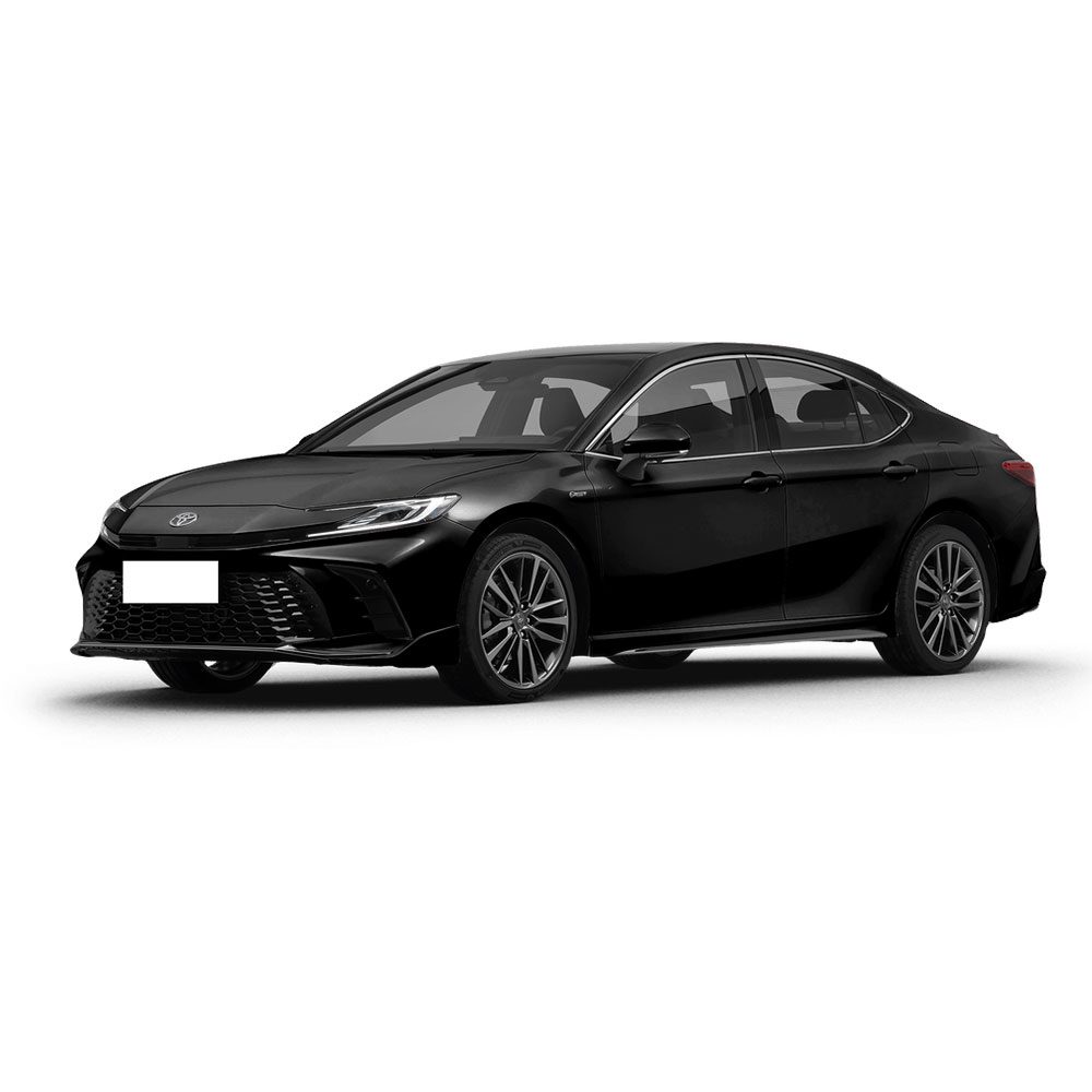 A black Toyota sedan.
