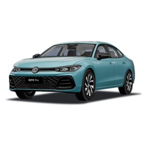 Volkswagen Passat Pro 2025 300TSI Longyao Edition Pulse Green A teal Volkswagen Passat Pro sedan.