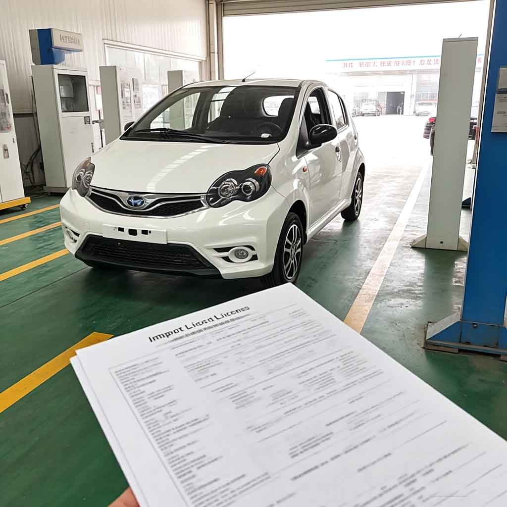 Destination Country Import Clearance Documents for Imported Chinese car