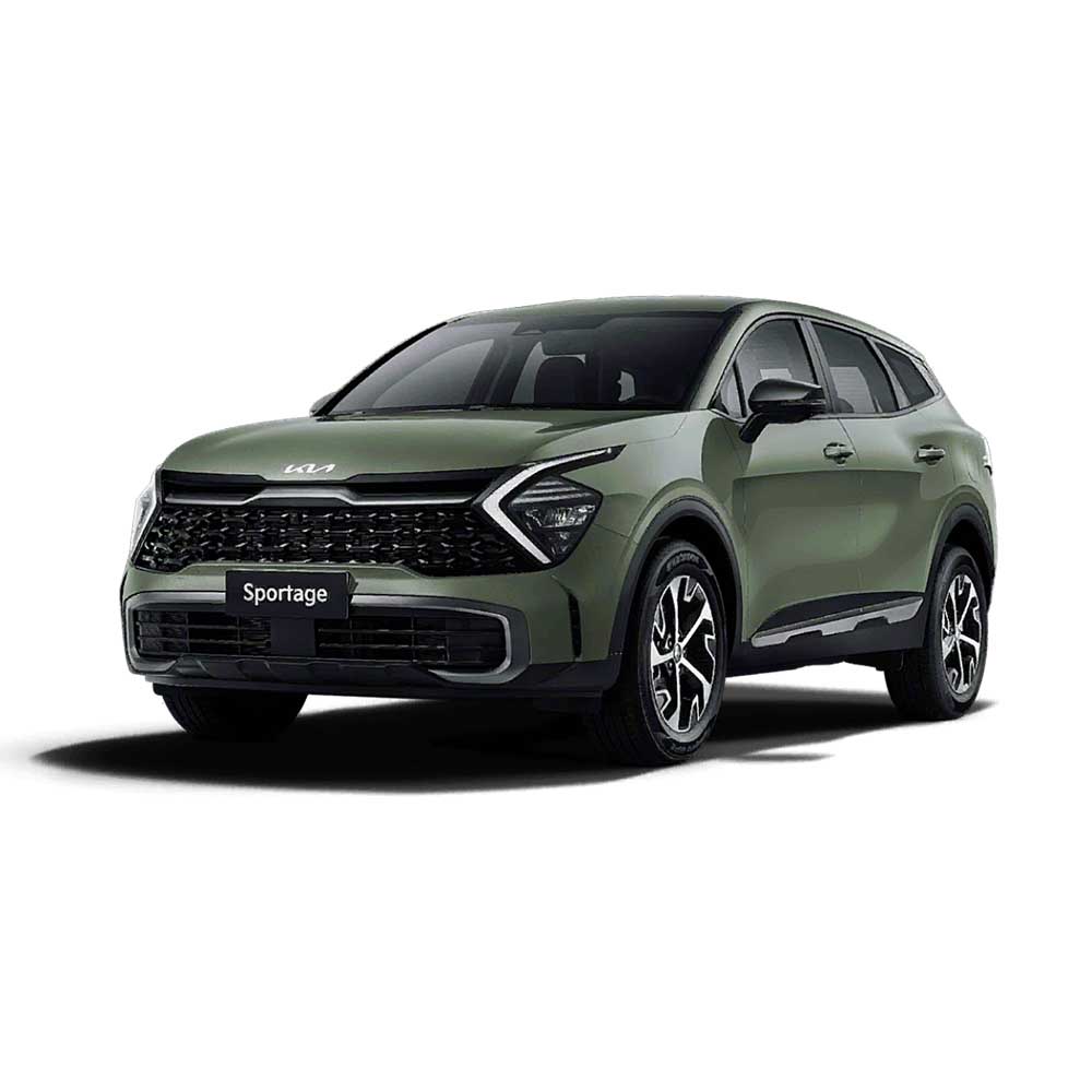 KIA Sportage 2025 1.5T 2WD Luxury Edition Jungle Green A green Kia Sportage SUV.