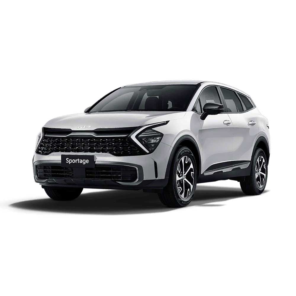 KIA Sportage 2025 1.5T 2WD Luxury Edition Pearl White A white Kia Sportage SUV.