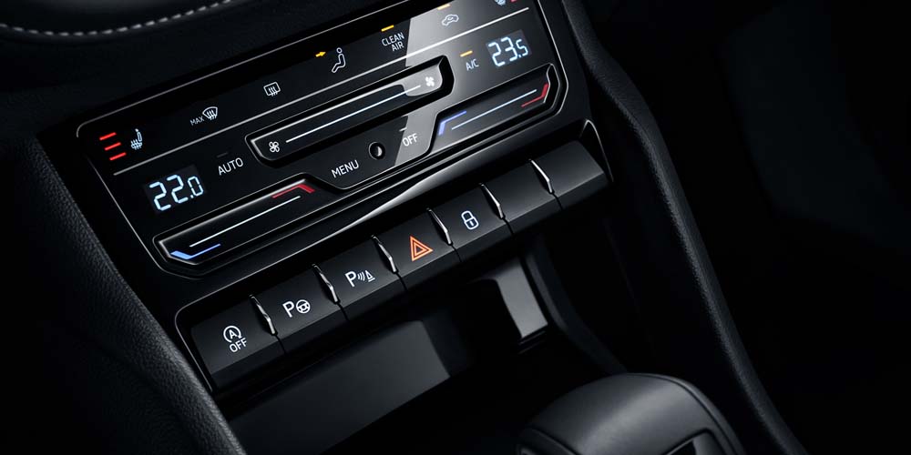 SKODA KODIAQ 2025 Dual-zone Green Touch-control Air Conditioning