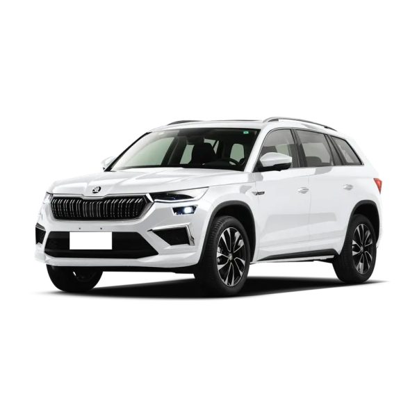 White Skoda SUV.