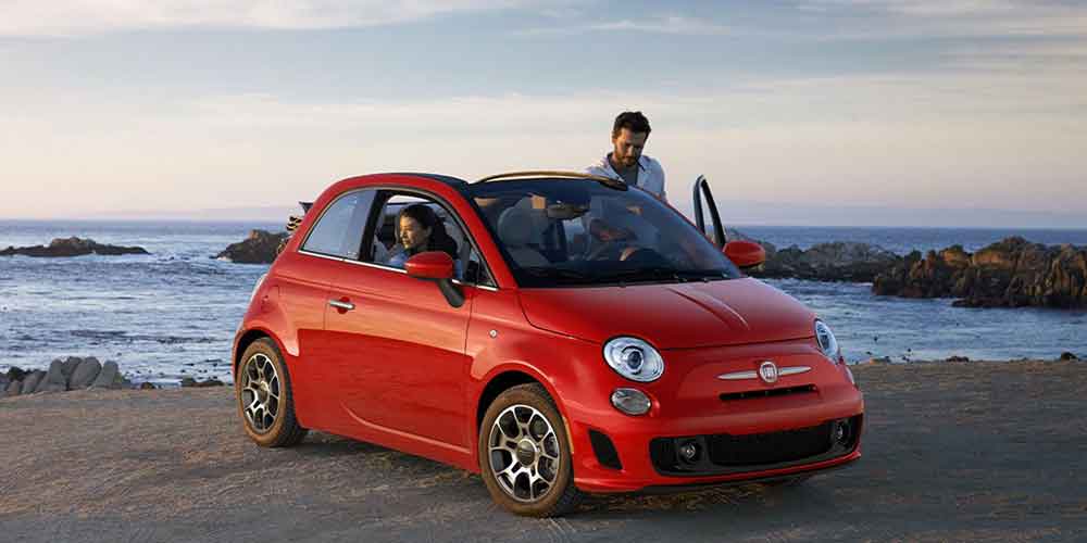 Best Cars in Algeria - Fiat 500 red exterior