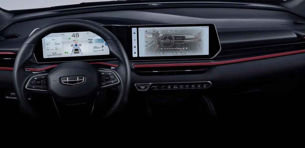 Geely Coolray 2025 12.3-inch hd central screen