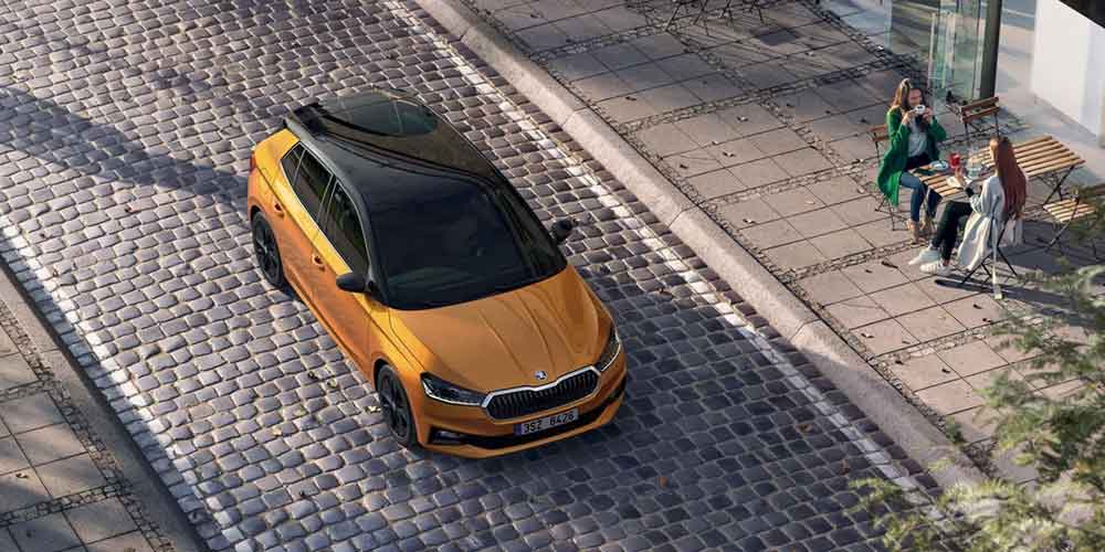Skoda Fabia High Angle Shot