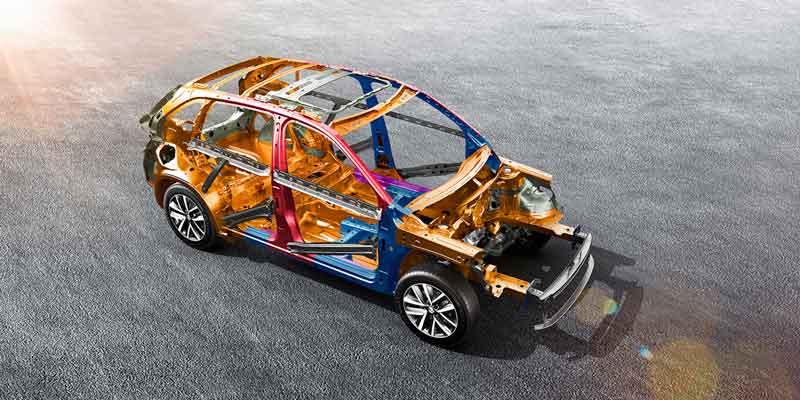 Skoda Kamiq laser-welded high-strength safety body