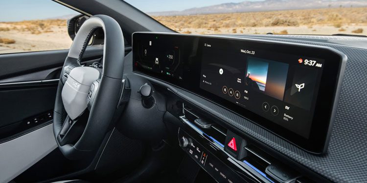 2025 Kia EV6 12-inch curved screens