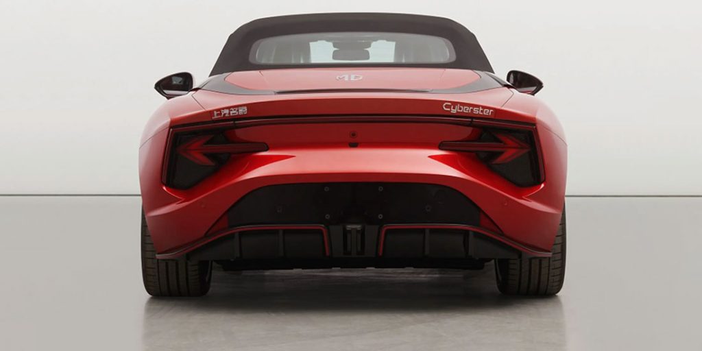 MG Cyberster Rear Elevation