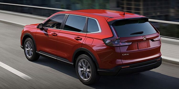 2023 Honda CR-V rear side view while driving