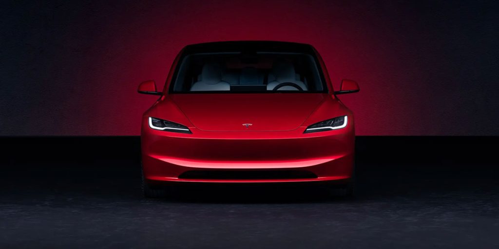 2023 Tesla Model 3 Front Elevation