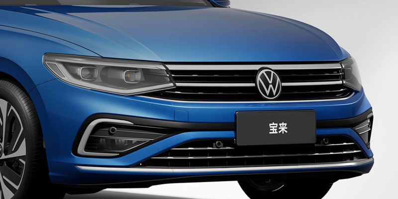 Close-up of the front of the Volkswagen Bora