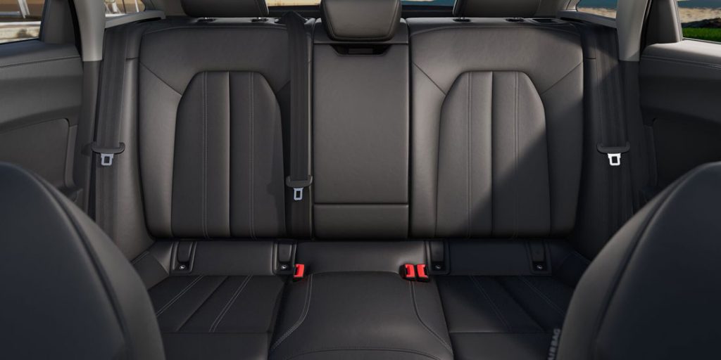 Rear seats view of the All new 2025 Audi A5