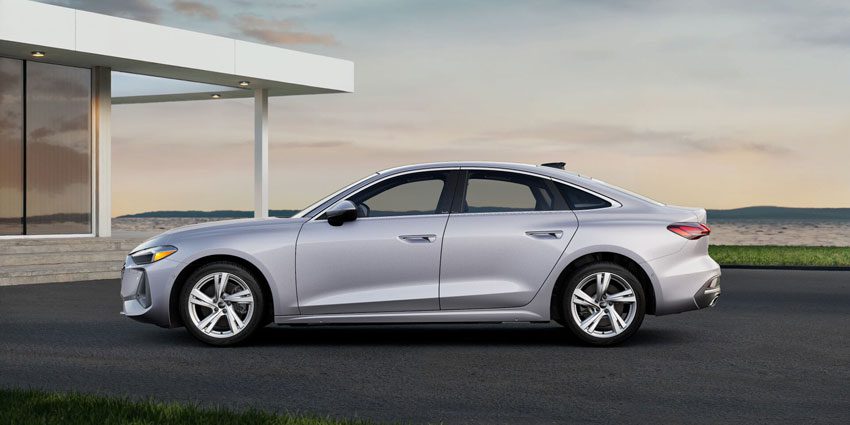 Side view of the All new 2025 Audi A5