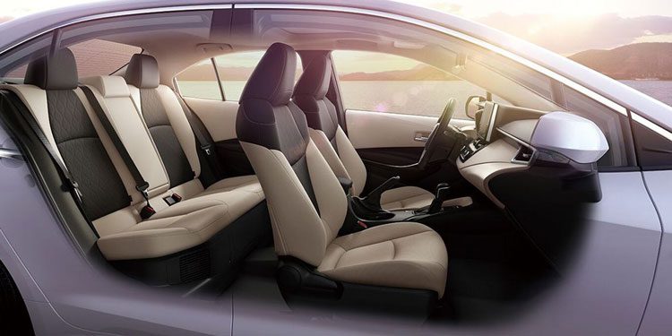 Toyota Corolla cabin space
