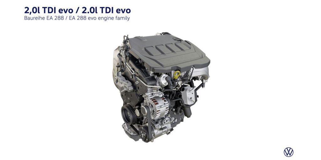 Volkswagen Tayron 2025 2.0L TDI EA 288 evo engine