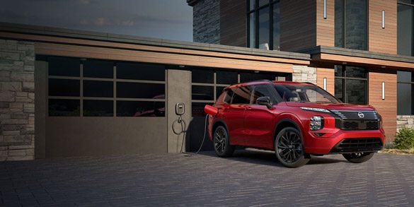 2026 Nissan Rogue PHEV charging front view