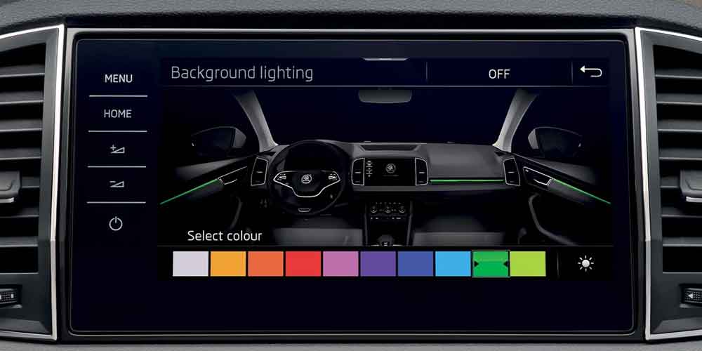 SKODA Karoq Background lighting