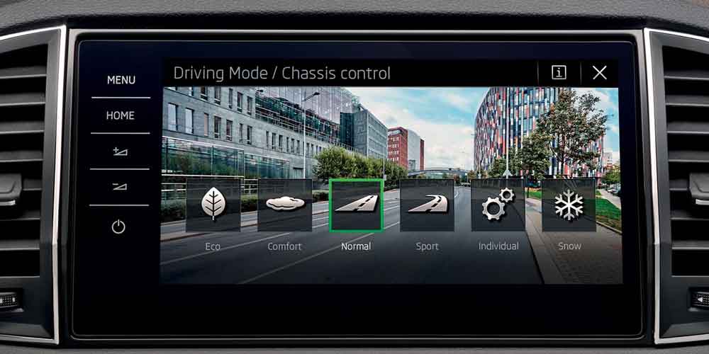SKODA Karoq Driving Mode chassis control