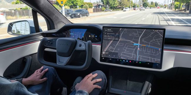 Tesla Model X autonomous driving