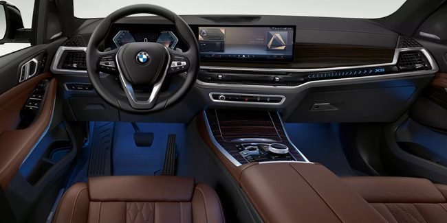 BMW X5 Curved display and ambient lighting