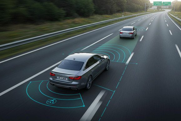 Demonstration of automotive radar operation in adaptive cruise control