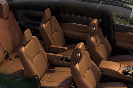 Seating layout of the 2026 Infiniti QX60