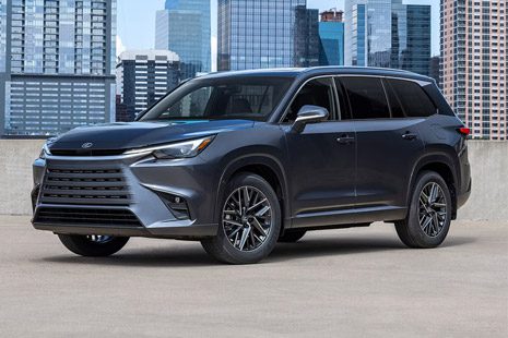 2026 Lexus TX 350 shown in Cloudburst Gray.