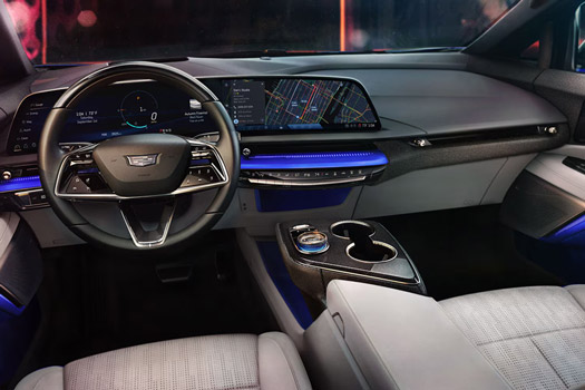 A Bird's Eye View of the Front Row of the 2026 Cadillac Optiq