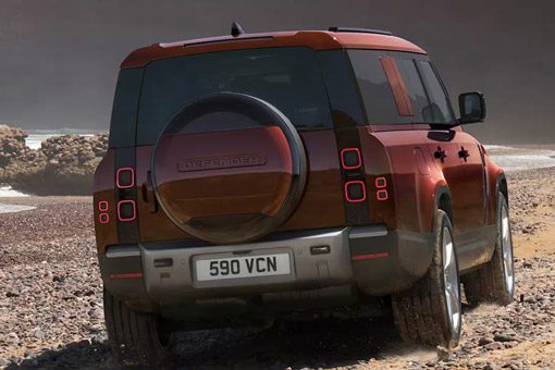 Defender on rough road