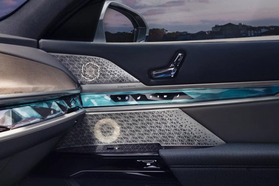 Details of the passenger side door of the 2026 BMW i7