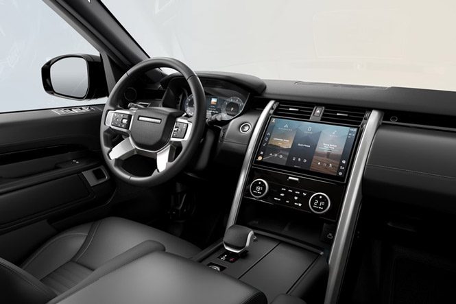 Interior view of the 2026 Land Rover Discovery