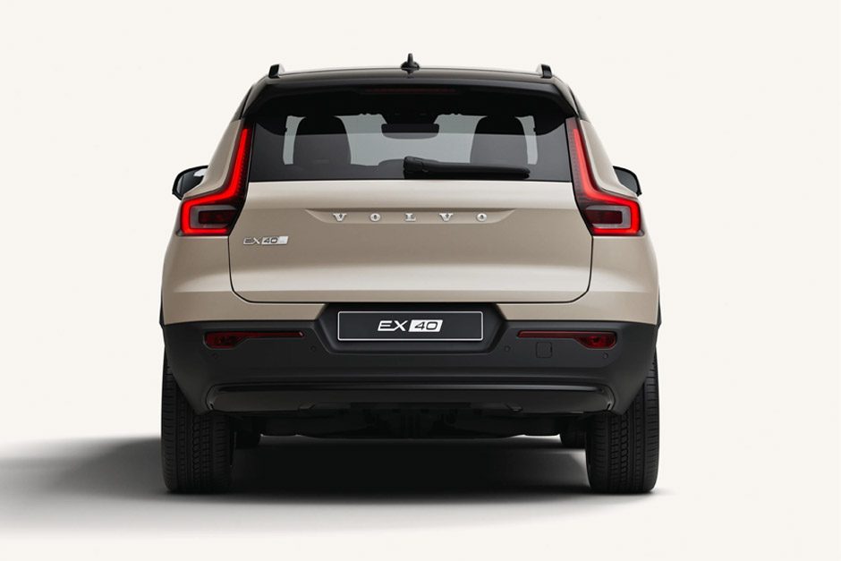 Rear view of the 2026 Volvo EX40