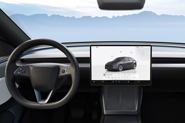 Tesla Model Y interior view