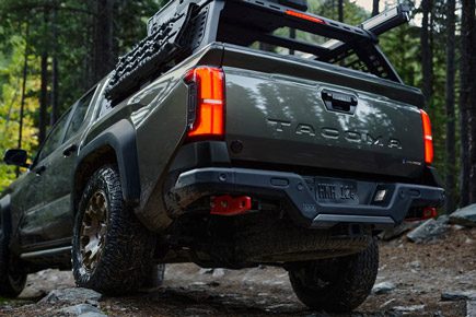 The 2026 Toyota Tacoma Trailhunter can be equipped with an optional ARB cargo bed rack accessory