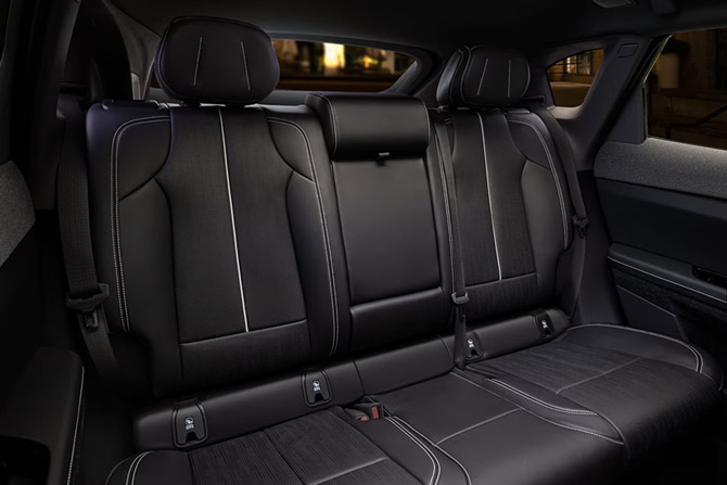 Three Quarter View of Passenger Seats in 2026 Cadillac Optiq