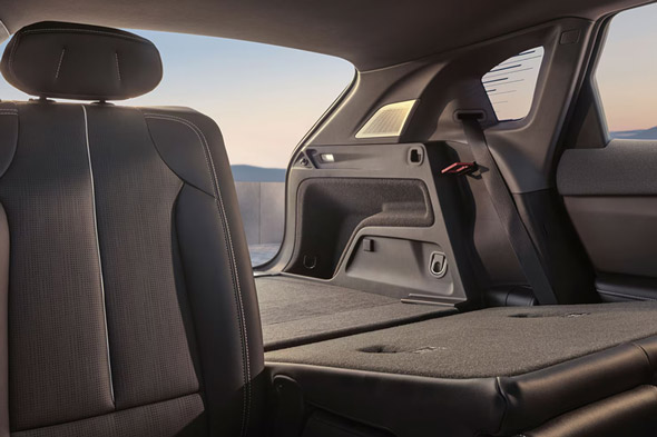 Three Quarter View of the Trunk with the Left and Center Passenger Seats Lowered