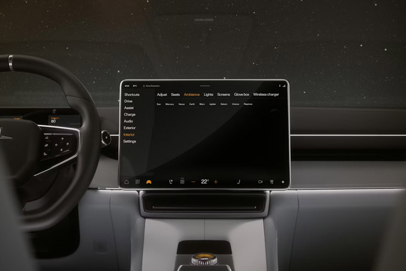 2026 Polestar 4 central touchscreen