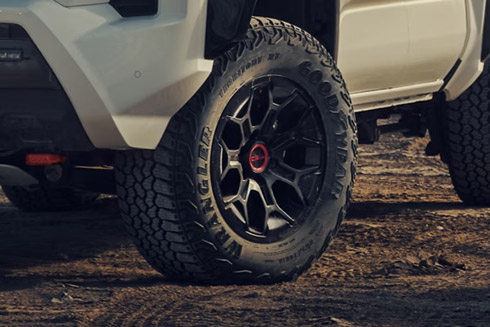 2026 Toyota Tacoma TRD Pro with 33-inch off-road tires and 18-inch wheels