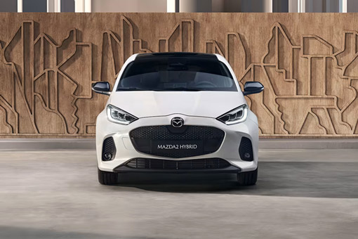 Front view of the 2026 Mazda2 Hybrid
