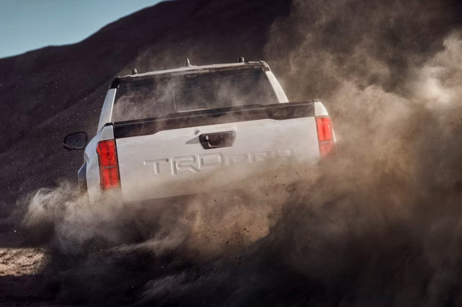 Rear view of the 2026 Toyota Tacoma TRD Pro