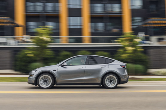 Side view of the 2026 Tesla Model Y