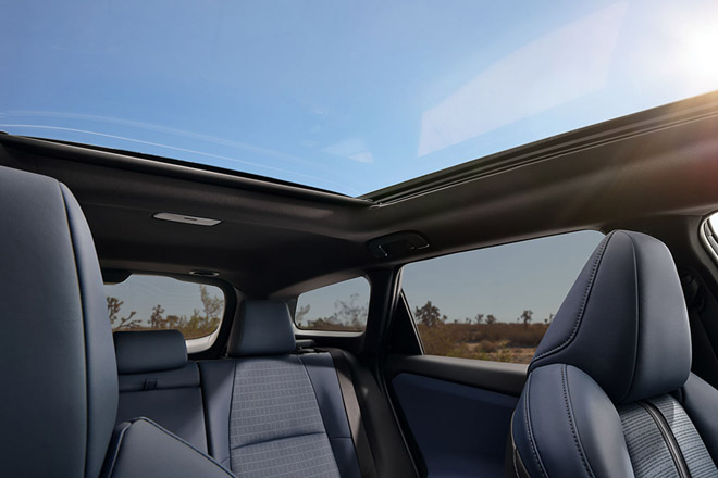 The 2026 Subaru Trailseeker offers an optional panoramic glass sunroof with a power sunshade