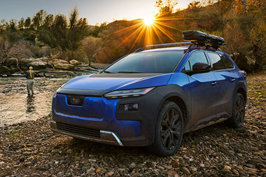 Three-quarter view of the front of the 2026 Subaru Trailseeker Limited Edition