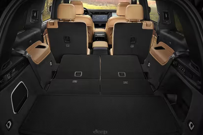 2026 Jeep Grand Cherokee L's cargo space after folding down the second row