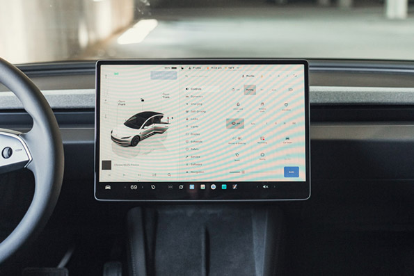 2026 Tesla Model 3 center console display